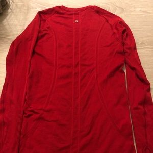 lululemon athletica Tops - Lululemon Swiftly Classic Long Sleeve Dark Red Sz6 lululemon athletica Tops - Lululemon Swiftly Classic Long Sleeve Dark Red Sz6